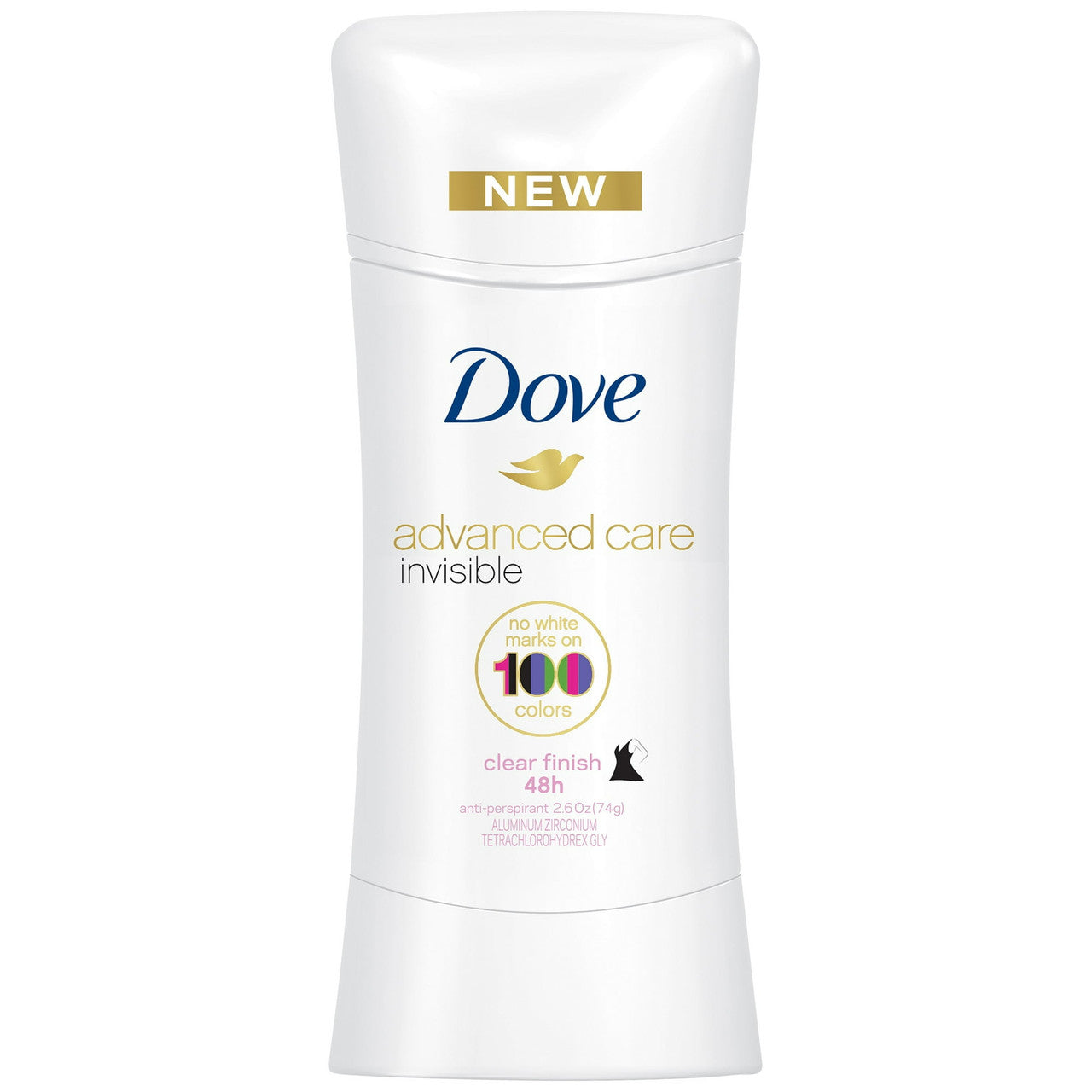 Dove Beauty Finish 48 Hour Invisible Antiperspirant and Deodorant Stick, 2.6 Oz